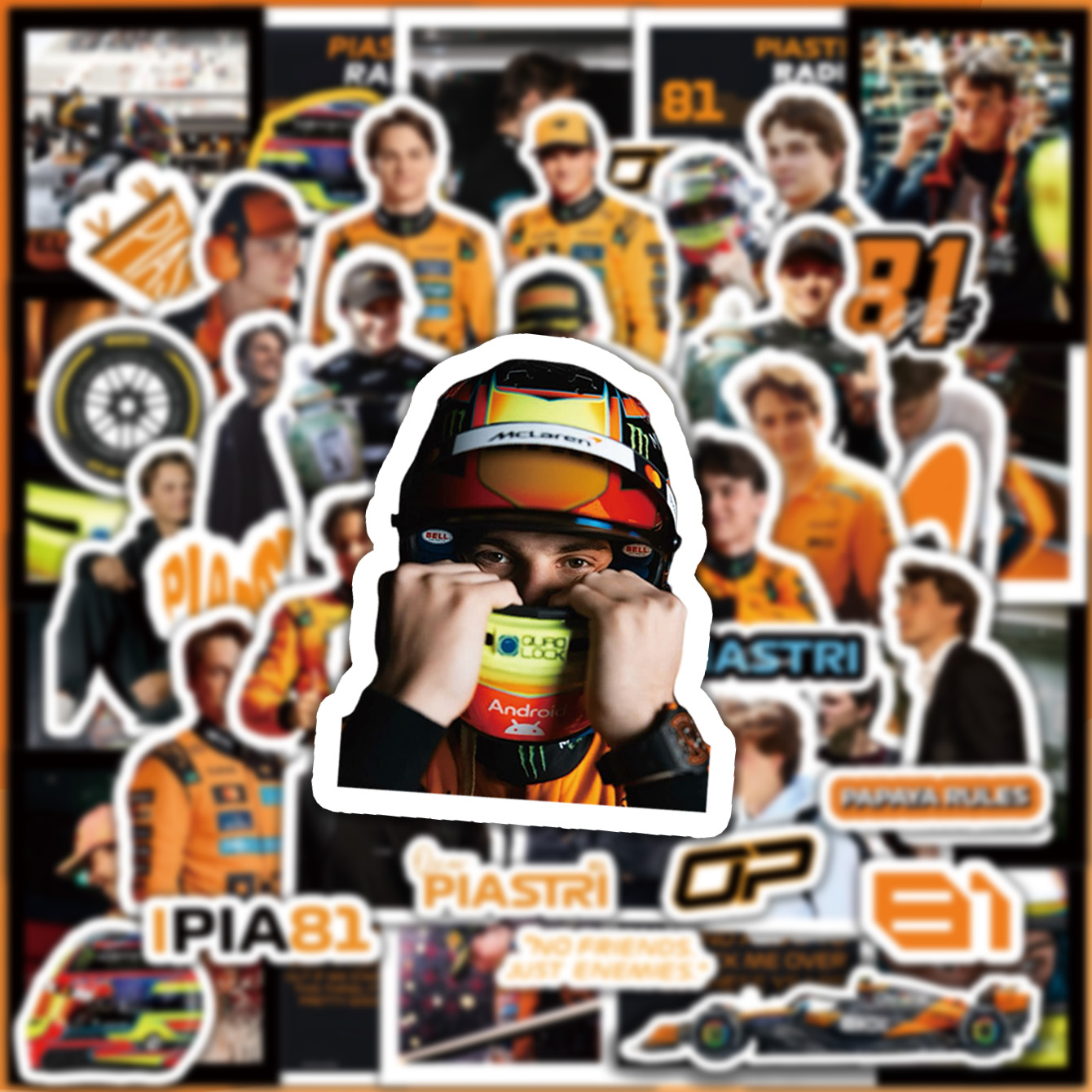 5-6 Sheets F1 Stickers, Norris - Event Supplies 评论和价格