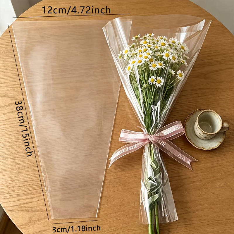 52pcs transparent plastic bouq - Event Party Shop 评论和价格