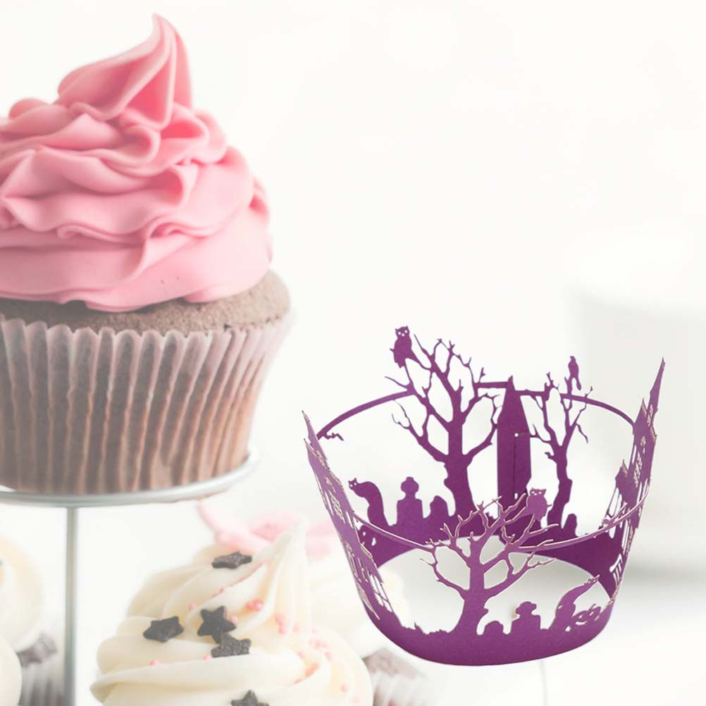 50Pcs Creative Cake Wrappers H - Plastic Cup 50Pcs 评论和价格